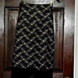 Lace Pencil Skirt Mercy Jones Vintage Designer